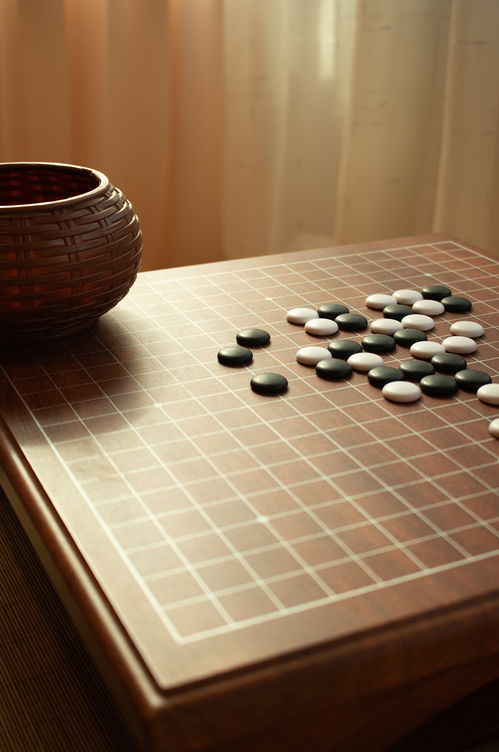 中式传统五子棋围棋盘风景摄影图素材 素材2