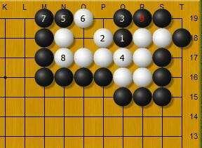 围棋经典实战趣题 白气紧的缺陷