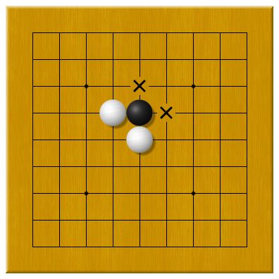 圆回呗围棋入门教室第二课 打吃、提与长
